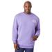 Men's Big & Tall Russell® Quilted Crewneck Sweatshirt by Russell Athletic in Washed Periwinkle (Size 5XLT)