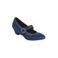 Extra Wide Width Women's The Stone Pump by Comfortview in Navy (Size 11 WW)