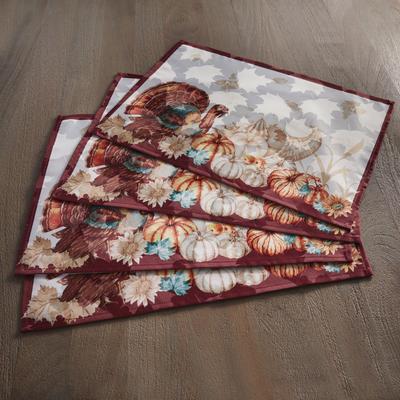 Turkey Placemats by BrylaneHome in Multi