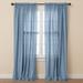 Wide Width Poly Cotton Canvas Rod-Pocket Panel by BrylaneHome in Carolina Blue (Size 48" W 72" L) Window Curtain Drape