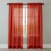 Wide Width BH Studio Crushed Voile Rod-Pocket Panel by BH Studio in Spice (Size 51" W 108"L) Window Curtain