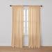 Wide Width Poly Cotton Canvas Rod-Pocket Panel by BrylaneHome in Sand (Size 48" W 72" L) Window Curtain Drape