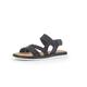 Gabor Women Sandals, Ladies Strappy Sandals,Sandal,Summer Shoe,Summer Sandal,Comfortable,Flat,Black (Schwarz),40 EU / 6.5 UK
