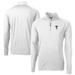 Men's Cutter & Buck White Texas Tech Red Raiders Alumni Logo Adapt Eco Knit Stretch Recycled Quarter-Zip Pullover Top