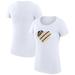 Women's G-III 4Her by Carl Banks White Pittsburgh Pirates Heart Graphic Fitted T-Shirt
