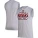 Men's adidas Heather Gray Indiana Hoosiers Sideline AEROREADY Pregame Tank Top