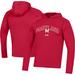 Men's Under Armour Red Maryland Terrapins 2023 Sideline Tech Hooded Raglan Long Sleeve T-Shirt