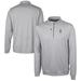 Men's Cutter & Buck Gray Ohio State Buckeyes Alumni Logo Stealth Heathered Quarter-Zip Pullover Top