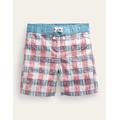 Gingham Board Shorts Green Boys Boden