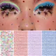 4mm Bunte Gesicht Make-Up Juwelen Acryl Temporäre Tattoo Selbstklebende Augen Diamant Aufkleber DIY