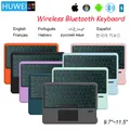 Huwei für Android iOS Windows Wireless Bluetooth Touchpad Hintergrund beleuchtung Tastatur für