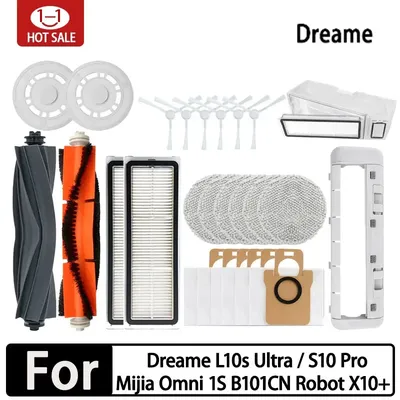 Für Dreame L10s Ultra / L10S Pro Roboterstaubsauger Zubehör Staubsaugerbeutel Moppfilter für Staubsauger Reinigungsbürste Image