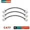 COMNEN Cat7 0,1 m Ethernet-Patchkabel RJ45 4,0 mm SSTP LAN CAT6 CAT6A Internetkabel für PS5 Patch zum Switch-Router Ethernet