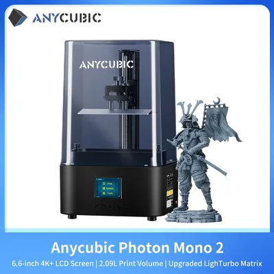 Anycubic photon mono 2 4k 6 6 inch lcd uv harz 3d drucker hoch geschwindigkeit sla 3d drucker druck