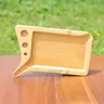 Honeypuff Bambus Holz Rollt ablett mit hand gefertigten Tablett Multifunktion schale