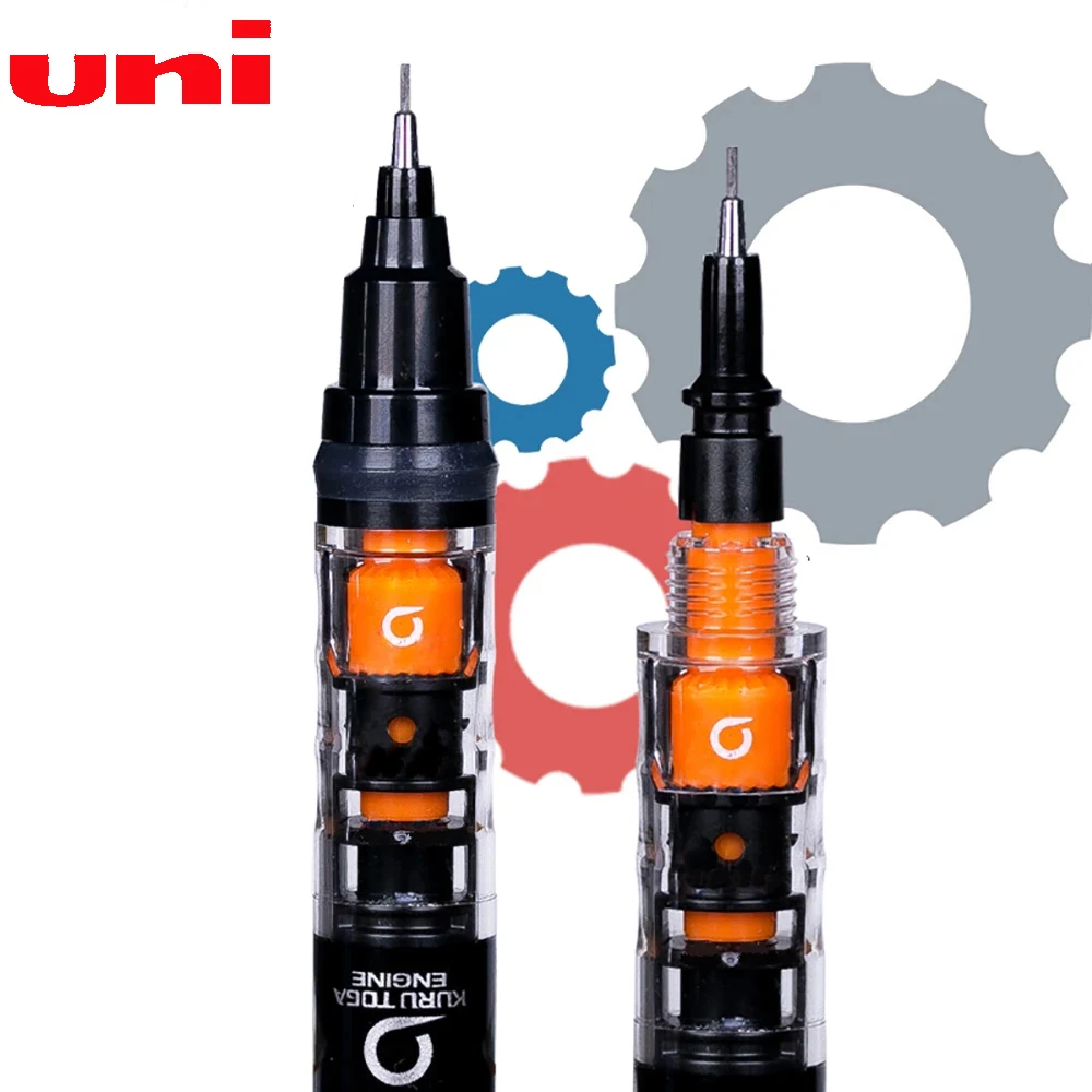 Japanischer Uni-Druckbleistift Kuru Toga 0,5 mm Minen M5-452 Automatische Rotation Schreiben Konstantkern Schulbedarf Image