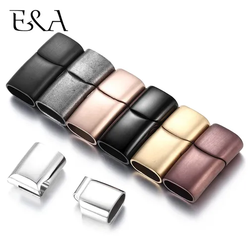 2 verschlüsse Edelstahl Magnetische Verschluss 12*6mm Loch Armband Magnet Verschluss DIY Zubehör