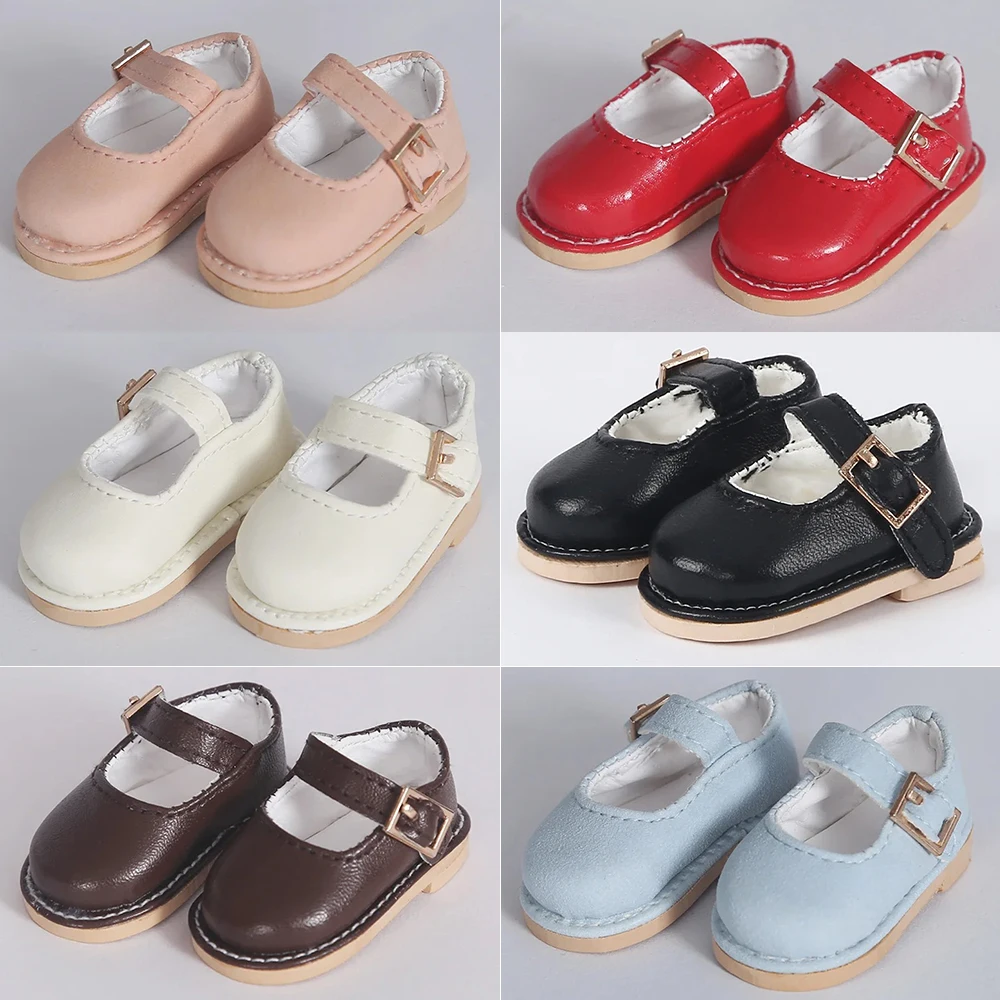 Bjd Puppe Schuhe 1/6 4,9*2 cm Bjd Puppe Zubehör Schuhe Candy Farbe Für 27-30 cm 1/6 Bjd Yosd Myou Puppe Mode Leder Schuhe Spielzeug