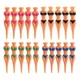 3/5 Pcs/Lot Kunststoff Golf Tees Sexy Bikini Dame Modell Golf Halter Praxis Ausbildung Golf Tees