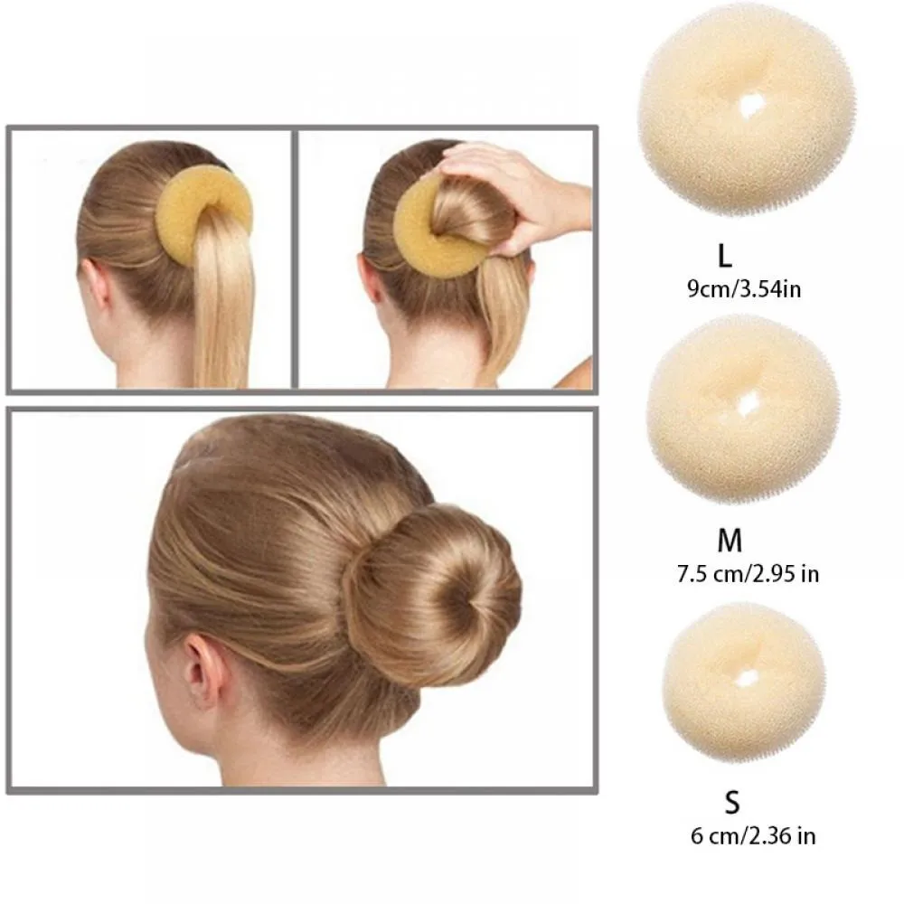Platte Haar Donut Haar Brötchen Maker Roller DIY Magie Elastischen Schaum Schwamm Haar Styling Werkzeuge Prinzessin Haar Zubehör Updo