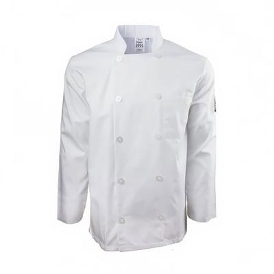 Chef Revival J100-XS Chef's Jacket w/ Long Sleeves - Poly/Cotton, White, X-Small