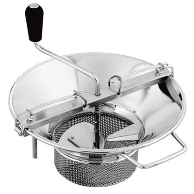 Louis Tellier X5 X5030 8 qt Food Mill w/ 3-mm. Grid - 14 3/4" Deep, Stainless Steel