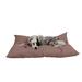 Carolina Pet Company Indoor/Outdoor Shegang Dog Bed in Solid Tan Polyester in White/Brown | 36 W x 27 D in | Wayfair 01345