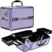 Ver Beauty 4-Tiers Expandable Trays Cosmetic Makeup Train Case Organizer Travel - Purple Krystal