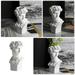 Pen holder David Statue Flower Holder David Figure Pencil Holder Flowers Vase Makeup Brushes Holder