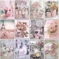 5D DIY Diamond Painting landscape Flower Eiffel Tower Rose Full Square&Round embroidery mosaic Cross