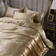 Luxury Satin Rayon Duvet Cover Set Queen King Size Bedding Set Include Duvet Cove Flat Sheet and