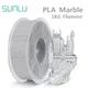 SUNLU PLA 3D Filament 1KG 1.75MM Marble Effect Non-Toxic No Bubble Arranged Neatly No Knot PLAPLUS