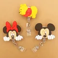 Disney Cartoons Winnie The Pooh Mickey Style Scalable Badge Reel Holder Nurse Doctor Student Name