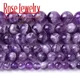 Wholesale Natural Stone Dream Lace Color Purple Amethysts Crystals Round Loose Beads 15" Strand 4 6 8 10 12MM For Jewelry Making