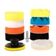 Car Polishing Disc 11Pcs/Set Self-Adhesive Buffing Waxing Sponge 3inch Wool Wheel Polishing Pad For