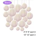 30pcs/Lot Mix Size Chinese Paper Lantern Hanging Decoration Home Wedding Decor Paper Lanterns Party