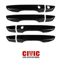 4PCS Door Handle Covers with Keyless Entry Exterior Door Handles Covers For Honda for Civic 10th