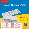 Thermal Paper for Printer Folded Thermal Shipping Label Shipping Barcode Sticker 100x100mm