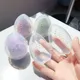 1pc Empty Transparent Puffs Drying Box Storage Case Portable Sponge Stand Cosmetic Egg Shaped Rack