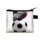 New Football Children's Wallet Student Portable Card Bag Coin Key Storage Bag Polyester Hand Bag