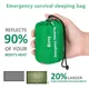 Waterproof Lightweight Thermal Emergency Sleeping Bag Bivy Sack - Survival Blanket Bags Camping