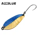 ALLBLUE Trout Lure 3g 30mm Metal Brass Copper Colorful Fishing Mini Spoon Bait Freshwater Stream