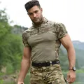 Tactical T-Shirts Men Sport Outdoor Military Tee Quick Dry Short Sleeve Shirt Hiking Hunting Army