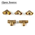 1/8" 1/4" 3/8" 1/2" 3/4" BSP Male / Female Thread L-type T-shaped Pneumatic / Plumbing Brass Pipe