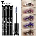 Teayason colorful mascara 6 colors blue purple pink white pigment waterproof long lasting 4D silk