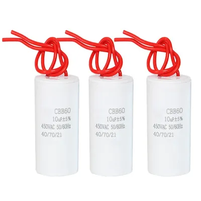 CBB60 Washing Machine Starting Motor Run Capacitor 3/4/5/6/8/10/12/14/15/16/18/20/25/30/40/45/50/60UF For Washing Machines
