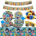New Dragon Ball Z Disposable Tableware Birthday Party Supplies Baby Shower Paper Cup Napkin Plate