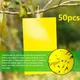 50 Sheets Yellow Fly Traps Bugs Sticky Board Dual-Sided Catching Aphid Insect Pest Control Whitefly