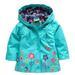 Cute Kids Toddler Little Girls New Flowers Hooded Waterproof Windproof Raincoat Jacket