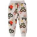 QYZEU Toddler for Boys Boys School Uniforms Pants Pants Jogger Car Baby Drawstring Elastic Print Boy S Animal Sweatpants Boys Pants